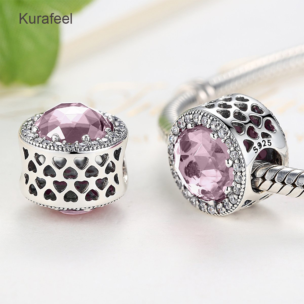 Women Jewelry Birthstone 925 Sterling Silver Beads Bracelet